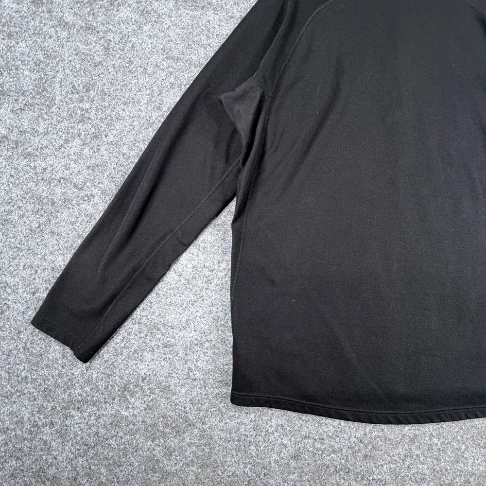Patagonia Activewear Top Mens XL Black Capilene 3 Thermal Lightweight Zip-Neck‎